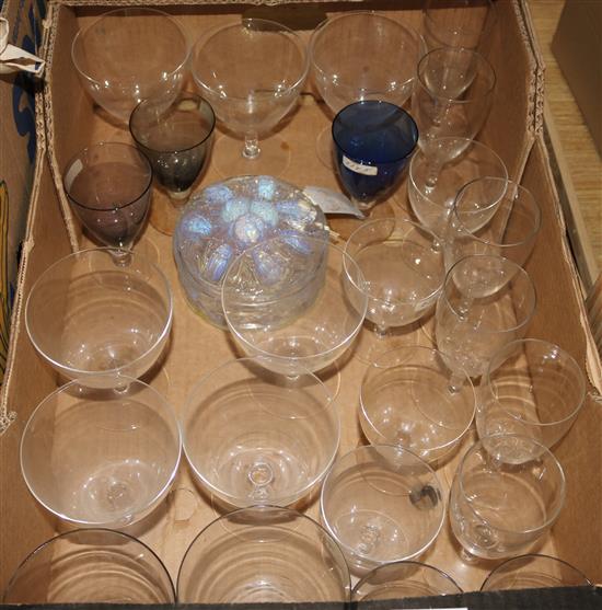 Assorted glassware